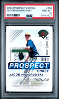 Graded 2024 Panini Prospect Edition Jacob Misiorowski #156 Rookie RC Baseball Card PSA 10 Gem Mint