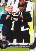 2026 Topps Now Jordyn Tyson #JTYS Gold Foil /50 Saints 8th Overall 2026 NFL Draft Selection New Orleans Saints Rookie RC Football Card