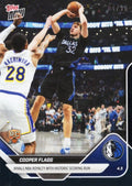 2025 Topps Now Cooper Flagg #242 Black Foil /10 Rivals NBA Royalty with Historic Scoring Run Dallas Mavericks Rookie RC Basketball Card