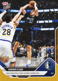 2025 Topps Now Cooper Flagg #242 Orange Foil /25 Rivals NBA Royalty with Historic Scoring Run Dallas Mavericks Rookie RC Basketball Card