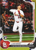2026 Topps Now JJ Wetherholt #86 Gold Foil /50 1st MLB Multi Home Run Game Propels Extra Innings Win St Louis Cardinals Rookie RC Baseball Card