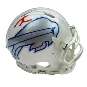 Autographed/Signed James Cook Buffalo Bills Rivals Mini Football Helmet JSA COA