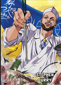 2026 Leaf Steph Curry #OVA9 Anime Nation Golden State Warriors Basketball Card
