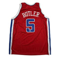 Autographed/Signed Caron Butler Los Angeles Red Basketball Jersey Beckett BAS COA