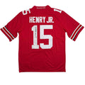 Autographed/Signed Chris Henry Jr. Ohio State Red College Football Jersey JSA COA