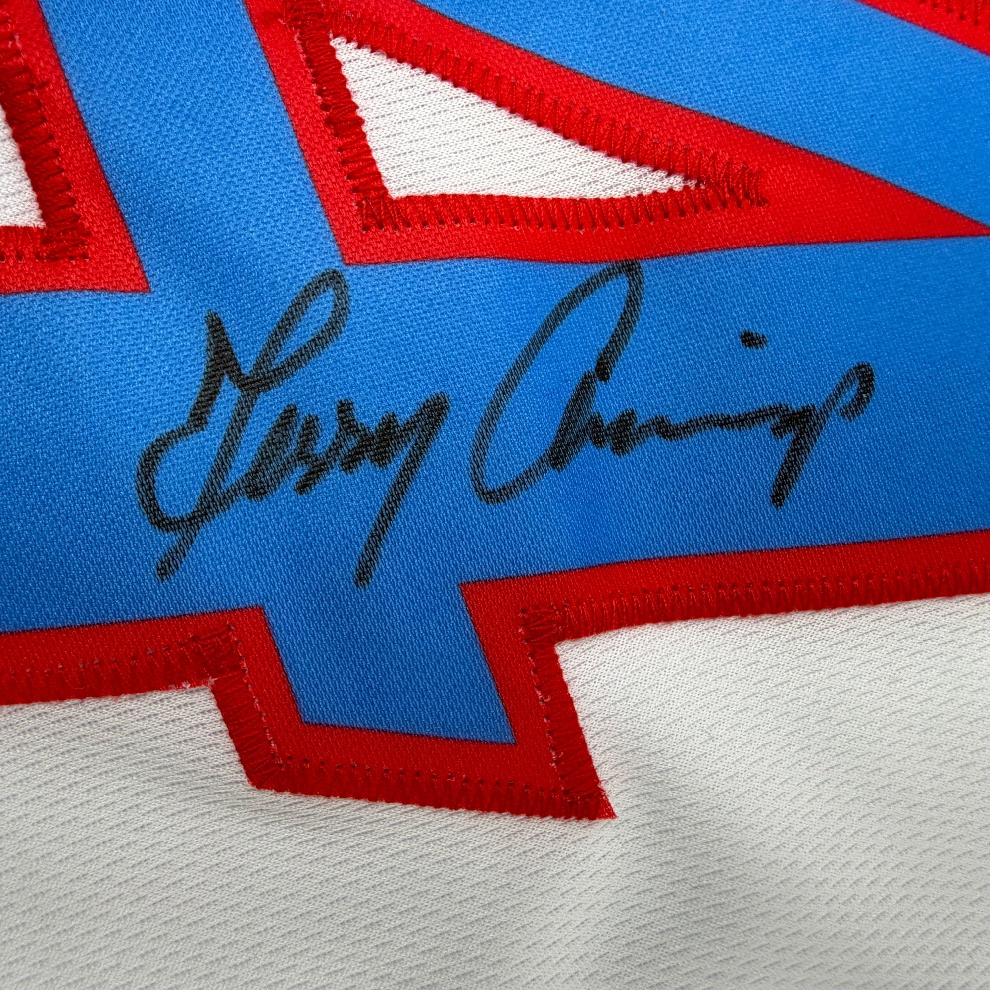 Autographed/Signed Terry Cummings Los Angeles White Basketball Jersey Beckett BAS COA