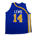 Autographed/Signed Freddie Lewis Indiana Blue Basketball Jersey JSA COA