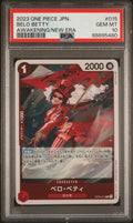 Graded 2023 One Piece Japanese Belo Betty #015 Awakening of a New Era OP05 Trading Card Game PSA 10 Gem Mint