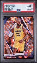 Graded 2023 Phoenix LeBron James #211 /249 Orange Ice Basketball Card PSA 10 Gem Mint
