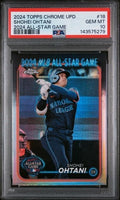 Graded 2024 Topps Chrome Update Shohei Ohtani #18 2024 All Star Game Baseball Card PSA 10 Gem Mint