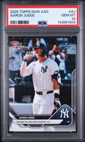 Graded 2025 Topps Now ASG Aaron Judge #AJ Baseball Card PSA 10 Gem Mint