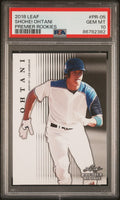 Graded 2018 Leaf Shohei Ohtani #PR-05 Premium Rookies Rookie RC Baseball Card PSA 10 Gem Mint