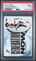 Graded 2025 Topps Dylan Harper #GN2 Generation Now Rookie RC Basketball Card PSA 9 Mint