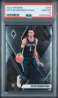 Graded 2023 Panini Phoenix Victor Wembanyama #256 Rookie RC Basketball Card PSA 10 Gem Mint