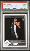 Graded 2023 Panini Hoops Victor Wembanyama #298 Rookie RC Basketball Card PSA 9 Mint