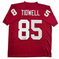 Autographed/Signed Cuba Gooding Jr Rod Tidwell Jerry Maguire Arizona Red Football Jersey Beckett BAS COA