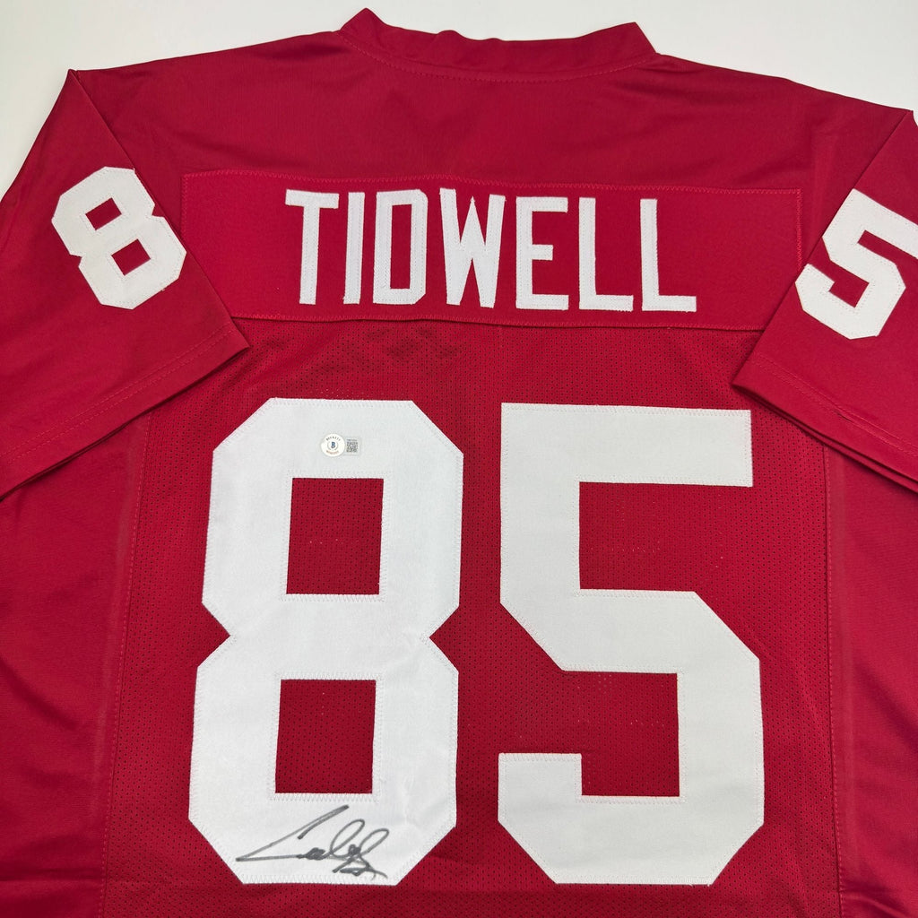 Autographed/Signed Cuba Gooding Jr Rod Tidwell Jerry Maguire Arizona Red Football Jersey Beckett BAS COA