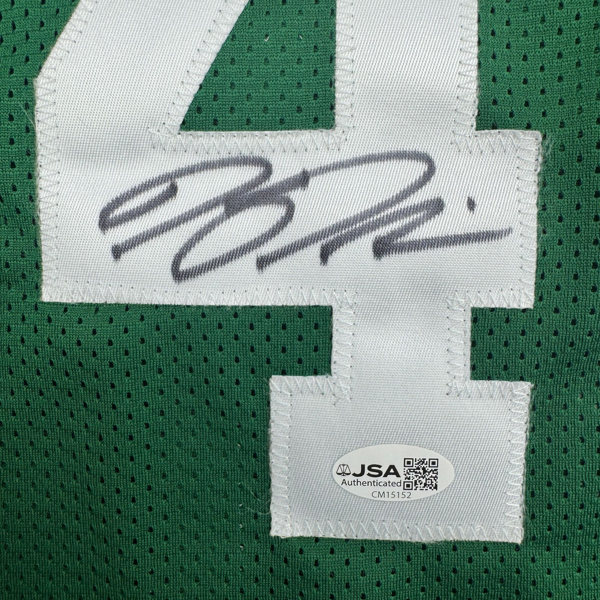 Autographed/Signed Kendrick Perkins Boston Green Basketball Jersey JSA COA
