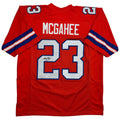 Autographed/Signed Willis McGahee Denver Retro Orange Football Jersey JSA COA