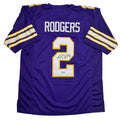 Autographed/Signed Isaiah Rodgers Minnesota Purple Retro Football Jersey Beckett BAS COA