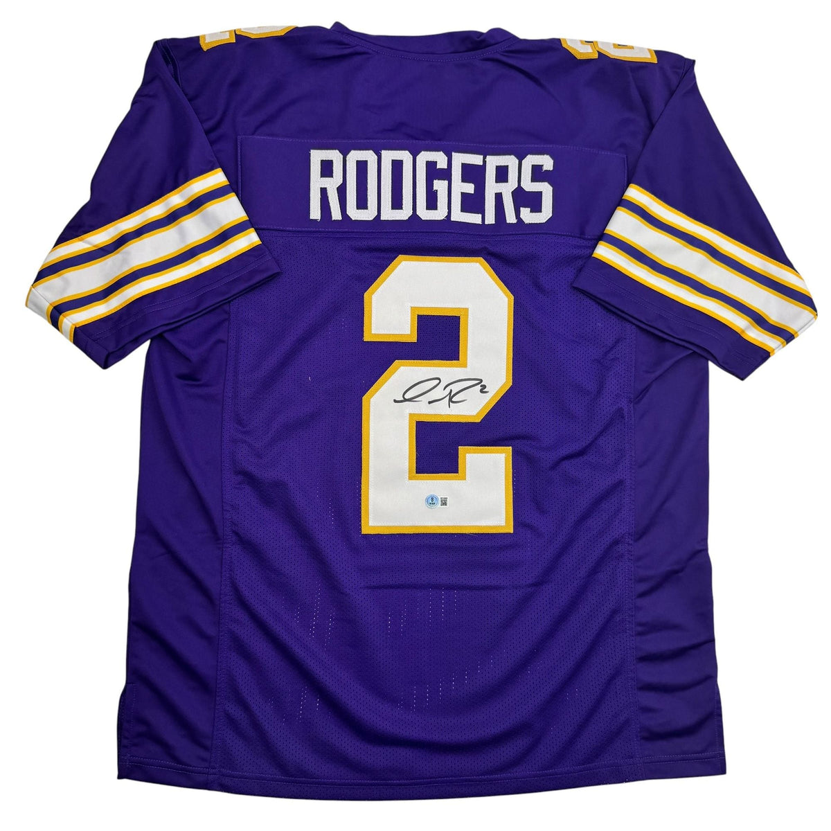 Autographed/Signed Isaiah Rodgers Minnesota Purple Retro Football Jersey Beckett BAS COA