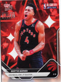 2025 Topps Now Scottie Barnes #AS18 Platinum Member Stamp 2026 NBA All Star 2nd Selection Toronto Raptors Basketball Card