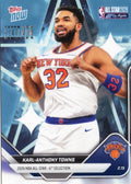 2025 Topps Now Karl Anthony Towns #AS14 Platinum Member Stamp 2026 NBA All Star 6th Selection New York Knicks Basketball Card