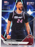 2025 Topps Now Norman Powell #AS13 Platinum Member Stamp 2026 NBA All Star 1st Selection Miami Heat Basketball Card