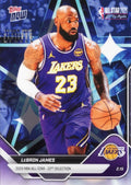 2025 Topps Now LeBron James #AS4 Platinum Member Stamp 2026 NBA All Star 22nd Selection Los Angeles Lakers Basketball Card