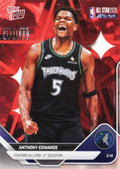 2025 Topps Now Anthony Edwards #AS3 2026 NBA All Star 4th Selection Minnesota Timberwolves Basketball Card