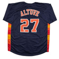 Autographed/Signed Jose Altuve Houston Blue Baseball Jersey Beckett BAS COA