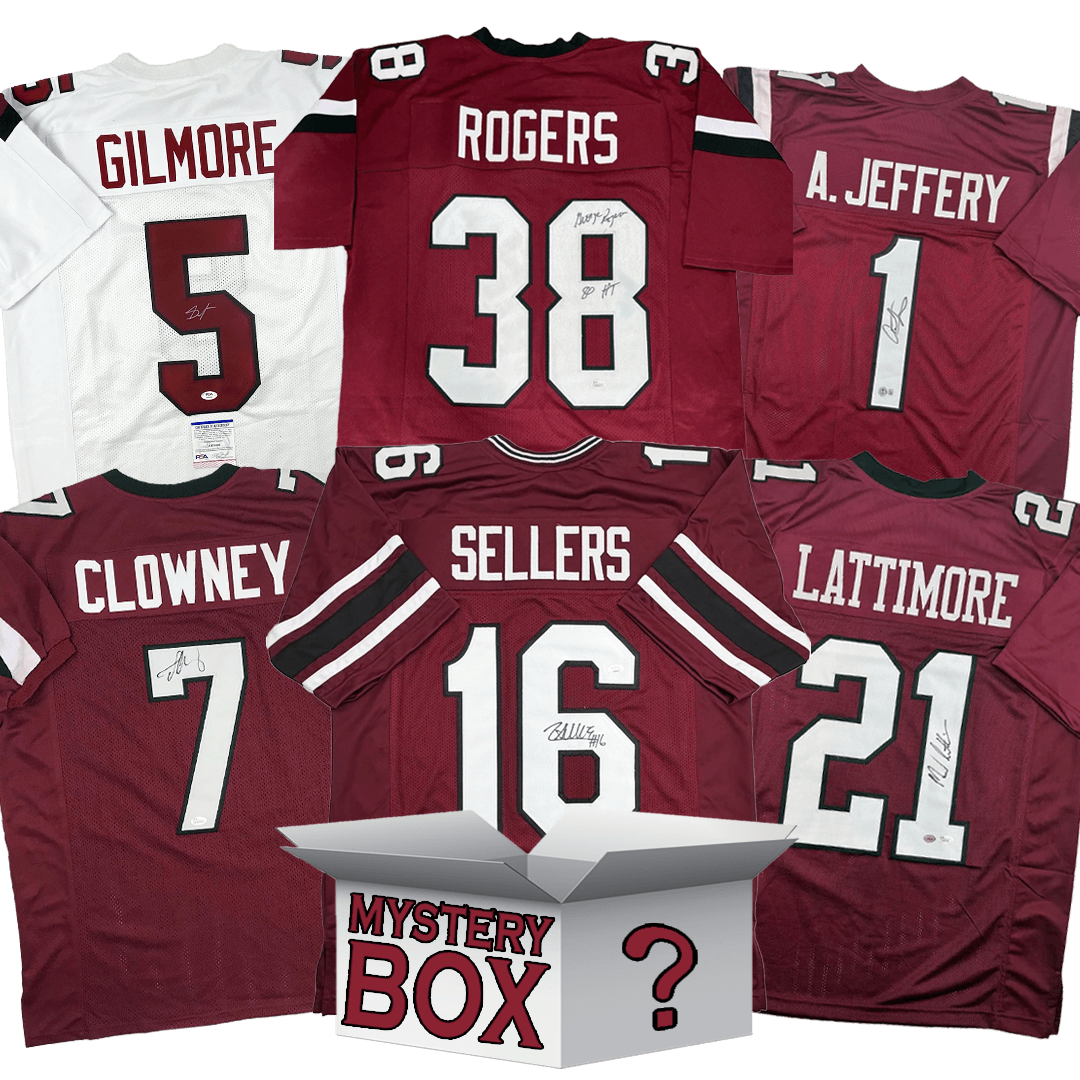 Autographed/Signed University of South Carolina College Football Jersey Mystery Box with PSA JSA or Beckett COA