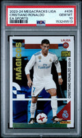 Graded 2023 Panini Megacracks LaLiga Cristiano Ronaldo #435 EA Sports Soccer Card PSA 10 Gem Mint