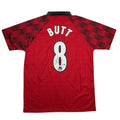Autographed/Signed Nicky Butt Manchester United Red Soccer Futbol Jersey Beckett BAS COA