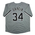Autographed/Signed Freddy Garcia Chicago Grey Baseball Jersey Beckett BAS COA