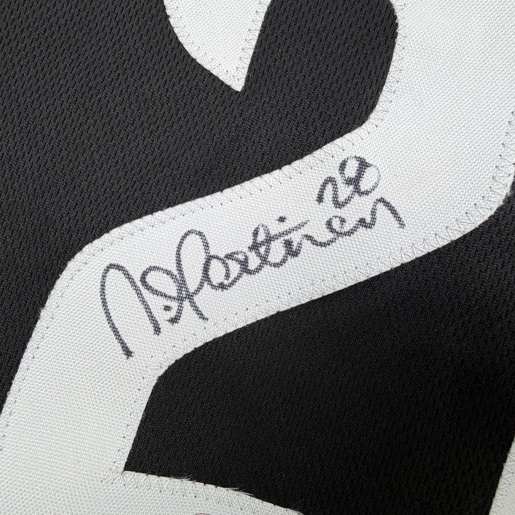 Autographed/Signed Nick Martinez Tampa Bay Black Baseball Jersey Beckett BAS COA