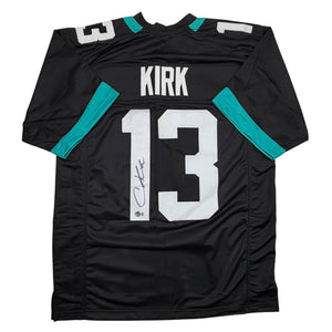 Autographed/Signed Christian Kirk Jacksonville Black Football Jersey Beckett BAS COA