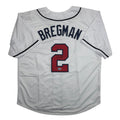 Autographed/Signed Alex Bregman United States USA White World Baseball Classic WBC Baseball Jersey Beckett BAS COA