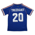Autographed/Signed David Trezeguet France Blue Soccer Futbol Jersey Beckett BAS COA