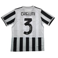 Autographed/Signed Giorgio Chiellini Juventus White Soccer Futbol Jersey Beckett BAS COA