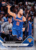 2025 Topps Now Jalen Brunson #340 45 Point Masterpiece Earns 1st Career NBA Title New York Knicks Basketball Card