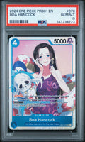 Graded 2024 One Piece Boa Hancock #078 PRB01 Trading Card Game PSA 10 Gem Mint