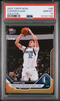Graded 2025 Topps Now Cooper Flagg #86 Gold Foil Rookie RC Basketball Card PSA 10 Gem Mint