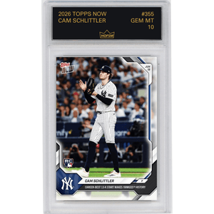 Graded 2026 Topps Now Cam Schlittler #355 Career Best 13K Start Makes Yankees History New York Yankees Rookie RC Baseball Card HOFSM 10 Gem Mint