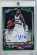 2025 Topps Bowman U Chrome Darryn Peterson #CPADP Green Reptilian /99 Auto Rookie RC Basketball Card