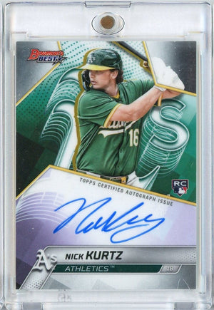 2025 Topps Bowman's Best Nick Kurtz #B25NK Best of 2025 Auto Athletics Rookie RC Baseball Card