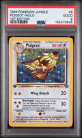 Graded 1999 Pokemon Jungle Pidgeot-Holo #8 1st Edition Trading Card Game PSA 2 Good