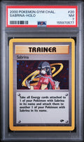 Graded 2000 Pokemon Gym Challenge Sabrina-Holo #20 Trading Card Game PSA 7 Near Mint