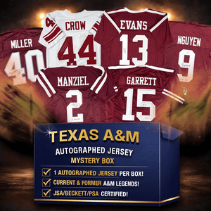Autographed/Signed Texas A&M College Football Jersey Mystery Box with PSA JSA or Beckett COA