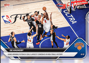 2025 Topps Now OG Anunoby #336 Game Winning Tip In Basketball Card